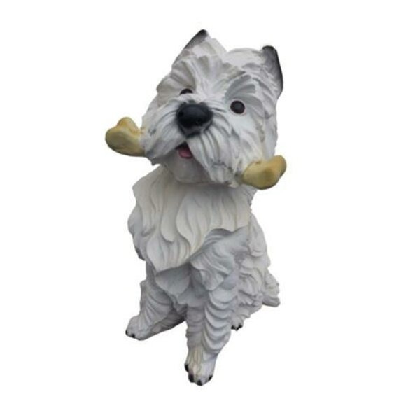 Deko Figur Statue Skulptur 42 cm Figuren Statuen Skulpturen Garten Hund (A417)