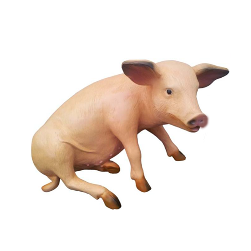 Dekoration Garten Figur Statue Figuren Statuen Deko Neu Skulpturen Schwein 90cm