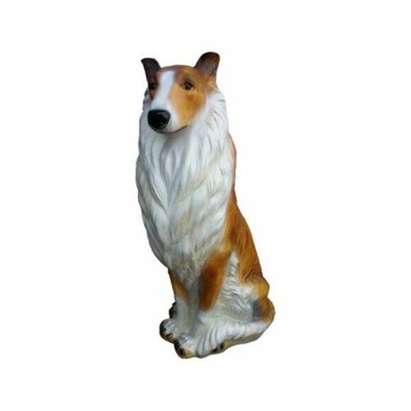 Langhaarcollie Hund Deko Figur Statue Skulptur 90cm Figuren Statuen Skulpturen