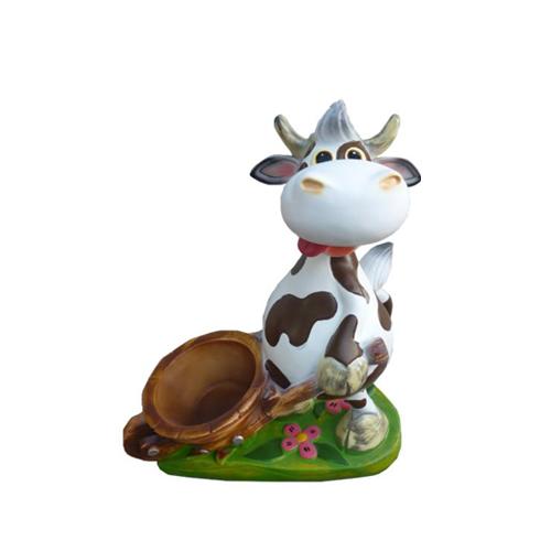 Schöne Designer interessante Skulptur einer Kuh, Figur Höhe 38 cm.