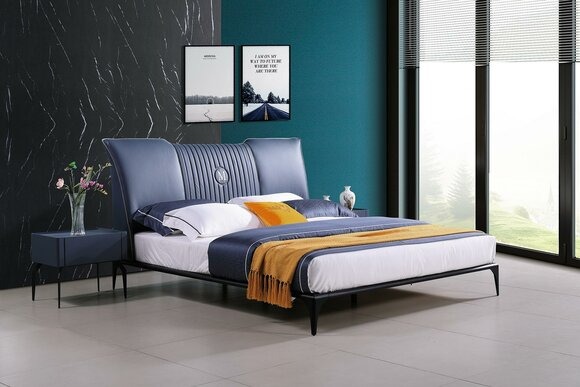 Bett Polster Design Luxus Doppel Hotel Betten. Ehe Schlaf Zimmer Leder 180x200cm