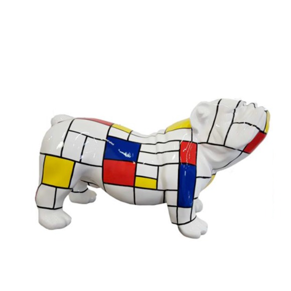 Moderne Skulptur Dekoration Abstrakte Figur Statuen Deko Hund Neu 55 cm