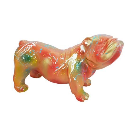 Moderne Skulptur Dekoration Abstrakte Figur Statuen Deko Statue Hunde Neu 55 cm