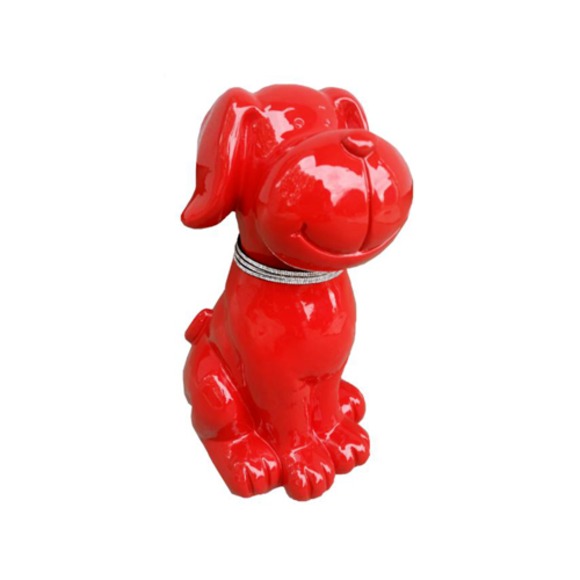 Moderne Skulptur Abstrakte Dekoration Figur Statuen Deko Hund Neu 45 cm