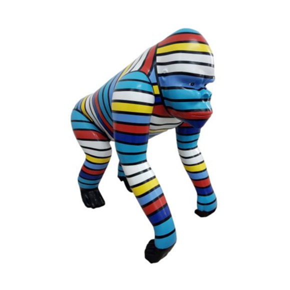 Abstrakte Figur Statue Design Skulptur Deko Gorilla Garten Statuen Dekoration