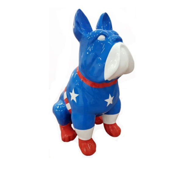 Abstrakte Figur Statue Design Skulptur Deko USA Hund Statuen Dekoration