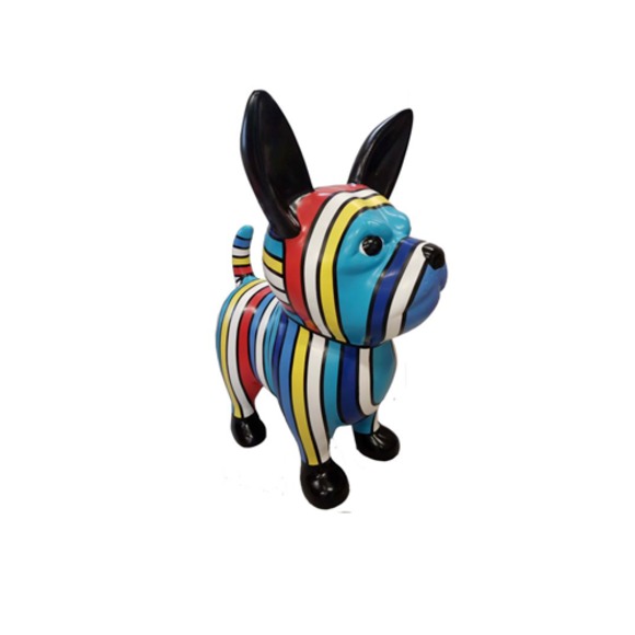 Abstrakte Figur Statue Design Skulptur Deko Hund Garten Statuen 91cm