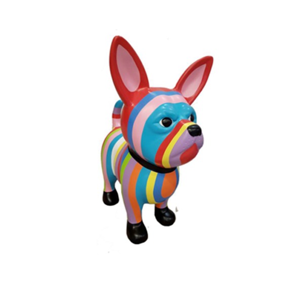 Abstrakt Hund Figur Statue Skulptur Deko Garten Design Statuen Dekoration