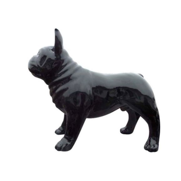 Abstrakt 100cm Hund Figur Statue Skulptur Deko Garten Design Statuen