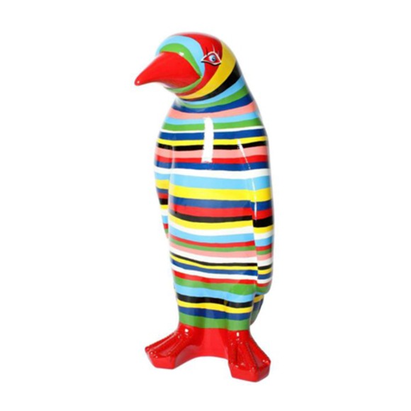 Abstrakte Figur Statue Pinguin Design Skulptur Deko Garten 120cm Neu