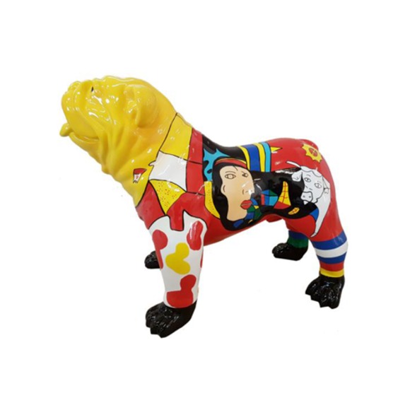 Abstrakte Figur Statue Design Dekoration Skulptur Deko Hund Garten Statuen