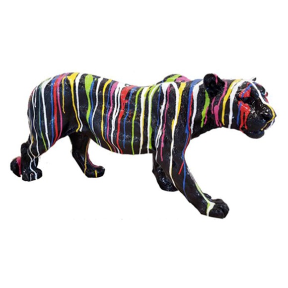 Abstrakt Tiger Figur Statue Skulptur Deko Garten Design Statuen Dekoration