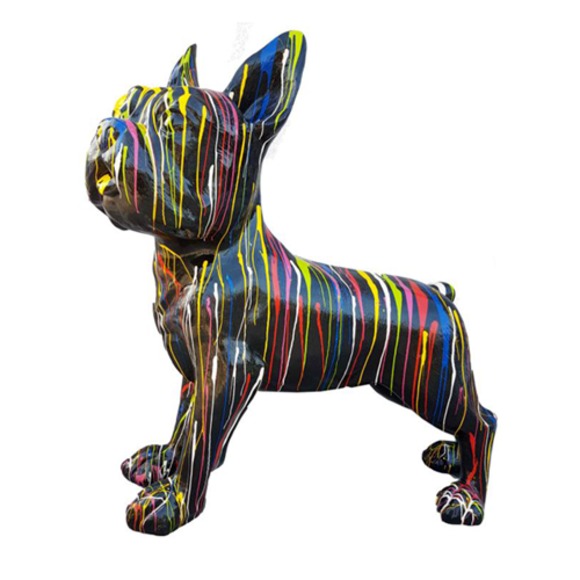 Design Dekoration Figur Hund aus Kunststoff Garten Skulptur Statuen