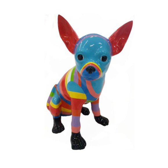 Abstrakte Kunst Hund Figur Statue Skulptur Deko Garten Design Statuen