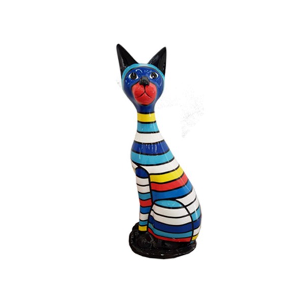 Design Dekoration Katze aus Kunststoff Garten Statuen 98 cm Neu Skulptur