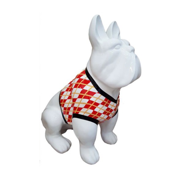Design Dekoration Figur Hund aus Kunststoff Garten Skulptur Statuen 79 cm