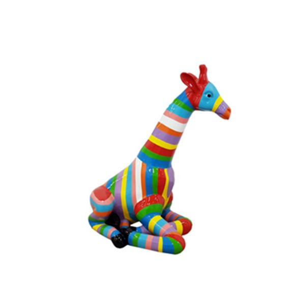Design Dekoration Figur Giraffe Kunststoff Garten Skulptur Statuen 80cm