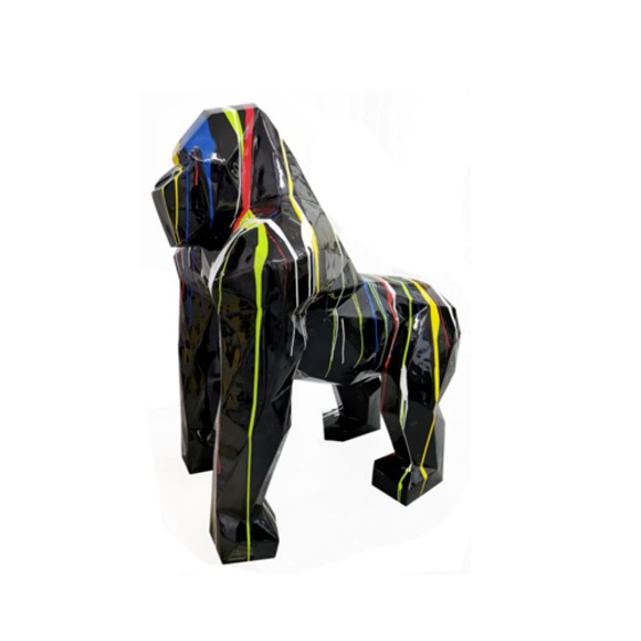 Moderne Gorilla Skulptur Kunststoff Dekorative Figur Garten Designer Statuen