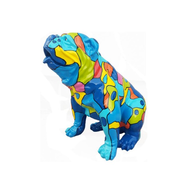 Design Dekoration Figur Hund aus Kunststoff Garten Skulptur Statuen