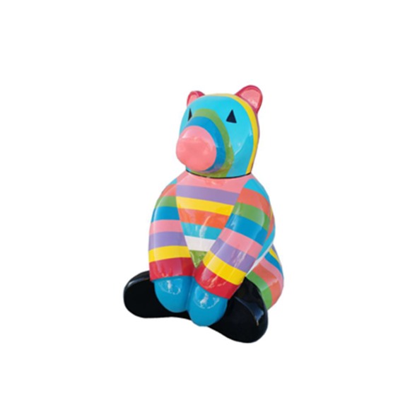 Design Dekoration Teddy Bär Garten Skulptur Statuen 67cm Deko Figur