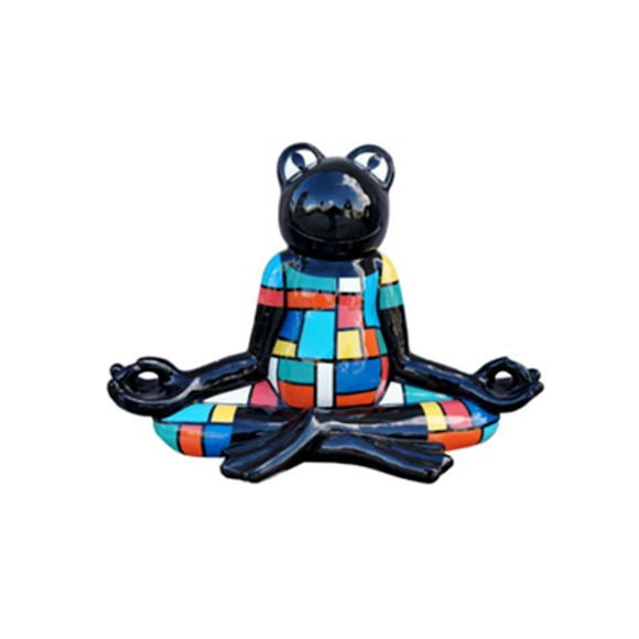 Modern Skulptur Frosch aus Kunststoff Dekorative Figur Garten 55cm Statuen
