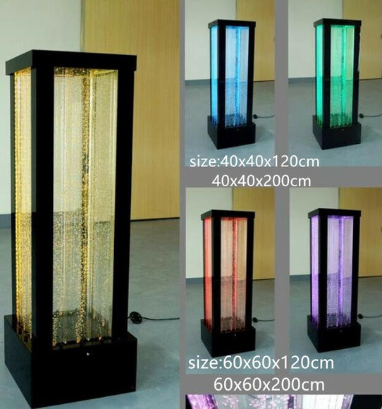 Wasser Säule 40*120cm Wasserwand Säulen Wand Trennwand Led Beleuchtet Dekoration