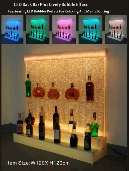 Led Wasser Wand Regal Bar Einrichtung Ausgefallene Regale Schrank Glas Wände Neu