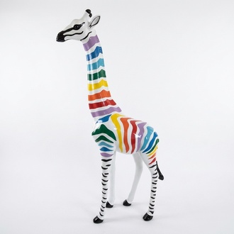 Abstrakte Figur Statue Giraffe Skulptur Deko Garten Design 205cm Statuen