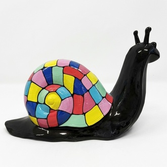 Abstrakte Schnecke Figur Skulptur Deko Garten Design Statuen Dekoration