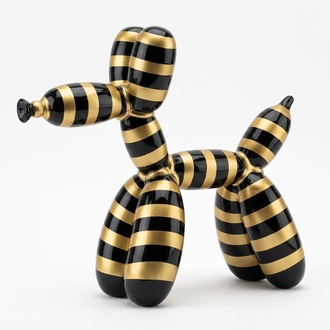 Abstrakte Skulptur Ballon Hund Deko Figur Statue 57cm Figuren Statuen