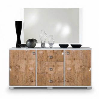 Anrichte Design Kommode 100*50 Luxus Holz Kommoden Schrank Wohnzimmer Schränke