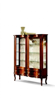 Anrichte Glasschrank Barock Vitrine Holz Vitrinen Luxus Glasschränke Möbel Neu