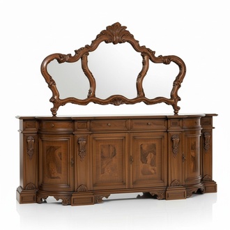 Anrichte Kommode Spiegel Holz Konsole Sideboard Schubladen Kommoden Konsolen