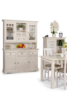 Anrichte Landhaus Stil Kommoden Sideboard Möbel Bauern Schrank Kommode Echtholz