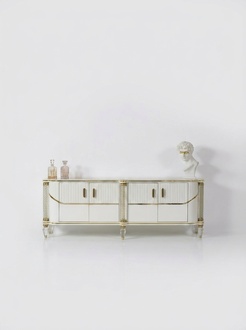 Anrichte Schrank Hochglanz Möbel Holz Luxus Kommode Sideboard Mit Spiegel Luxus