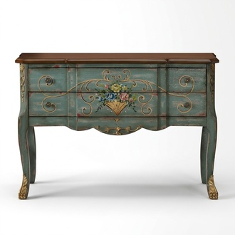 Antik Stil Möbel Anrichte Kommode Schrank Sideboard Konsolen Schrank Luxus Neu