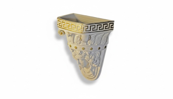 Antik Stil Wand Dekoration Wand Vase Topf Figur Römisches Design Skulptur 6316