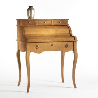 Antiker Schreibtisch Englischer Tische Massivholz Tisch Sekretär Italienische