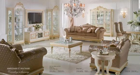 Sessel Luxus Sitzer Stoff 1 Sitz Wohnzimmer Möbel Beige Barock Holz