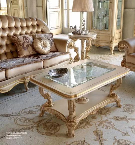 Couchtisch Beistelltisch Tisch Wohnzimmer Möbel Beige Holz Tische