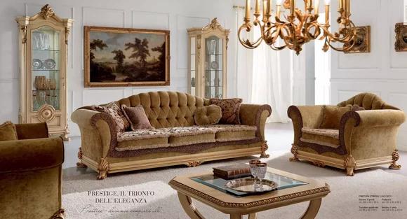 Dreisitzer Sofa 3 Sitzer Sofas Luxus Wohnzimmer Möbel Braun Stoff