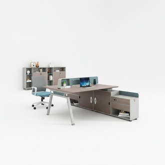 Arbeitstisch Team Schreibtisch Tisch Möbel Büro Einrichtung Bücherregal 2tlg Set