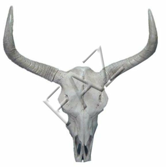 Design Figur Statue Skulptur Figuren Skulpturen Dekoration Deko Kopf Hörner Wand