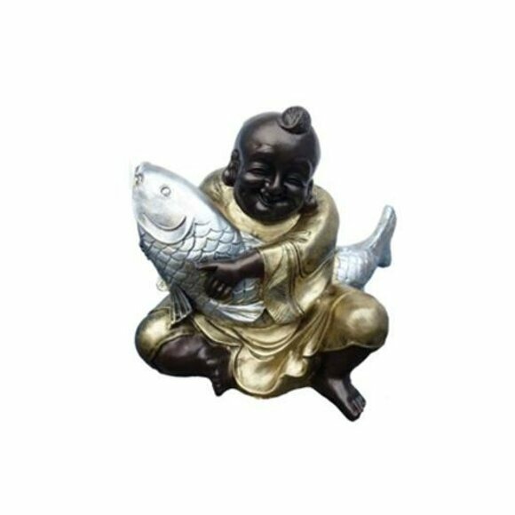 Deko Figur Statue Skulptur 33 cm Figuren Statuen Skulpturen Buddha China (B42)