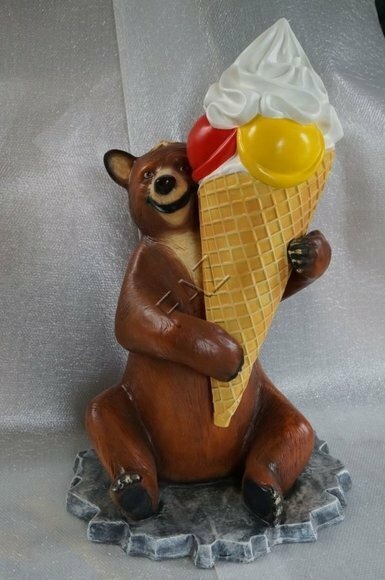 XXL Eis Diele Werbung Aufsteller Figur Garten Dekoration Deko Werbe