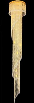 Lange Galerie Deckenleuchter Groß Kronleuchter Deckenlampe Gold Kristall 240 cm