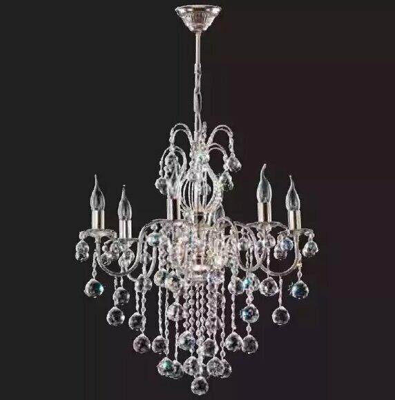 Silber Deckenleuchter Kronleuchter Deckenlampe Lüster Kristall Lampe