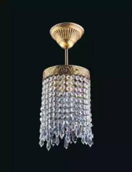 Lampe Deckenleuchter Kronleuchter Gold Deckenlampe Lüster Kristall