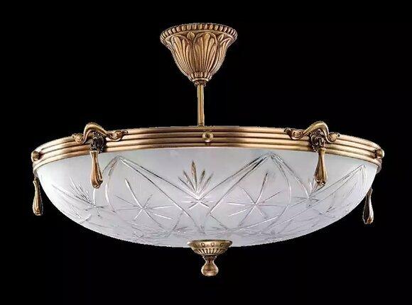 Deckenlampe Lüster Deckenleuchter Grau Lampe Kronleuchter Glas Gold