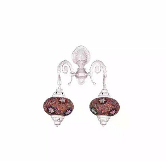 Wandleuchte Wandlampe Wandleuchten Art Lüster Wand Lampen Weiß Glas